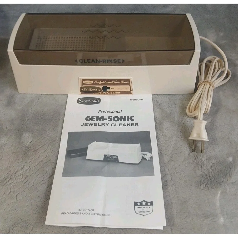 Vintage Gem-Sonic Professional‎ Jewelry Cleaner Model 840 New Tested Works READ